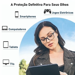 Óculos Brightzone Anti Luz Azul E Fadiga Ocular Com Proteção UV Gamer Clássico - loja online