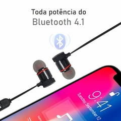 Imagem do Fone De Ouvido Modelo Colar Sem Fio Intra-Auricular Com Pods Imantados