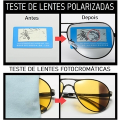 Óculos de Sol Rosybee Fotocromático com Lentes Polarizadas Antirreflexo e Proteção UV400 Fashion - K&M eComm