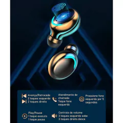 Fone De Ouvido TWS F9-5 Linha Esportiva Gamer Bluetooth Com Caixa De Carregamento Intra-Auricular Sem Fio - loja online