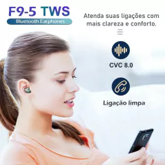 Imagem do Fone De Ouvido TWS Bluetooth TWE-F9-5 Com Função Power Bank Intra-Auricular Sem Fio