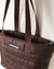 Bolsa Puffer Tote marron Matelassê com Zíper Pacta na internet