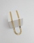 CHOKER COM FOLHAS LISAS BANHADA A OURO