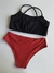 Conjunto Top Preto e Vermelho - comprar online