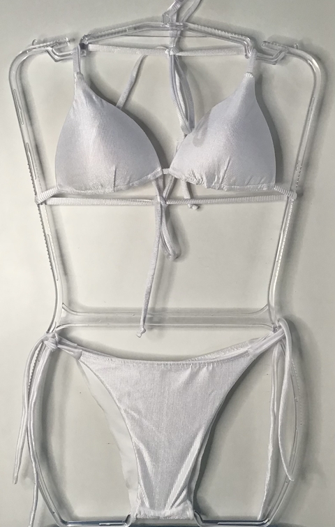 Cortina Canelado Branco