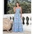 VESTIDO LONGO BORBOLETA AZUL