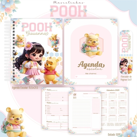 AGENDA ESCOLAR MASCOTINHA POOH
