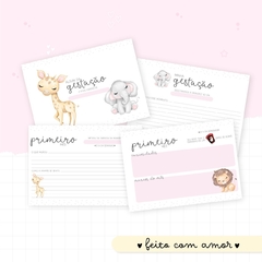 KIT MATERNIDADE COMPLETO SAFARI MENINA - loja online