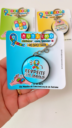 CHAVEIRO AUTISMO -  PAPELARIA PERSONALIZADA - AMORCOMDETALHES