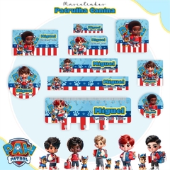 AGENDA ESCOLAR MASCOTINHA PATRULHA -  PAPELARIA PERSONALIZADA - AMORCOMDETALHES