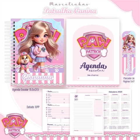 AGENDA ESCOLAR MASCOTINHA PATRULHA