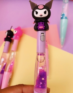 Caneta Gel Ponta Fina com Luz LED e Glitter Quicksand Sanrio Turma Hello - comprar online