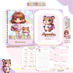 AGENDA ESCOLAR MASCOTINHA CAPIVARA
