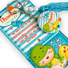 CHAVEIRO DINO BABY -  PAPELARIA PERSONALIZADA - AMORCOMDETALHES