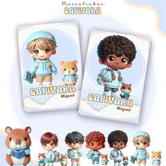 AGENDA ESCOLAR MASCOTINHA CAPIVARA -  PAPELARIA PERSONALIZADA - AMORCOMDETALHES