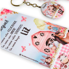 CHAVEIRO FAZENDINHA MENINA - comprar online