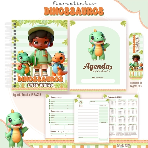 AGENDA ESCOLAR MASCOTINHO DINO