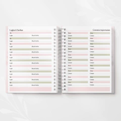 AGENDA 2025 ROSA -  PAPELARIA PERSONALIZADA - AMORCOMDETALHES