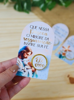 20 UNIDADES PÁSCOA CRISTÃ MOEDINHA DE CHOCOLATE - MIMOS DE PÁSCOA - (cópia) -  PAPELARIA PERSONALIZADA - AMORCOMDETALHES