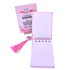 LEMBRANCINHA BATIZADO - BLOQUINHO COM CAIXA -  PAPELARIA PERSONALIZADA - AMORCOMDETALHES