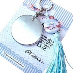 CHAVEIRO BATIZADO - LEMBRANCINHA -  PAPELARIA PERSONALIZADA - AMORCOMDETALHES