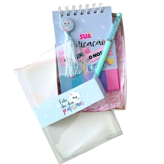 KIT PRESENTE DIA DOS PROFESSORES -  PAPELARIA PERSONALIZADA - AMORCOMDETALHES
