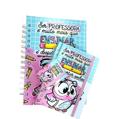CADERNO PAUTADO - DIA DOS PROFESSORES -  PAPELARIA PERSONALIZADA - AMORCOMDETALHES