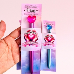 CANETA GEL CORAÇÃO - DIA DAS MÃES