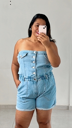 Macaquinho Jeans Tomara que caia - comprar online