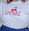T-shirt Cherry Branca
