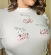Tshirt cereja aplicação