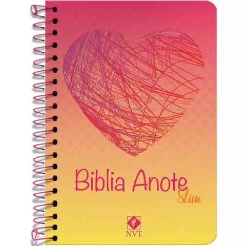 BIBLIA ANOTE SLIM RABISCOS DO CORAÇÃO CAPA DURA