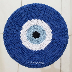 Capinha Banqueta 28cm - Olho Grego Azul Tradicional - Em Pronta Entrega - comprar online