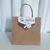 SACOLA KRAFT + LAPELA 23x22x17cm