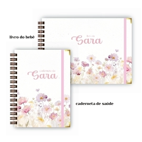 Caderneta + Livro - Jardim Rosa