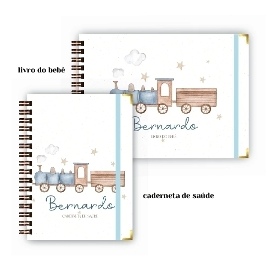 Caderneta + Livro - Trem