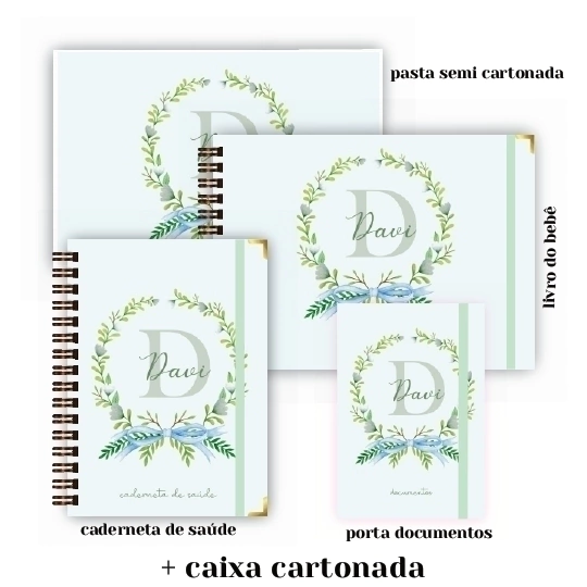 Maternidade Completo - Monograma Verde
