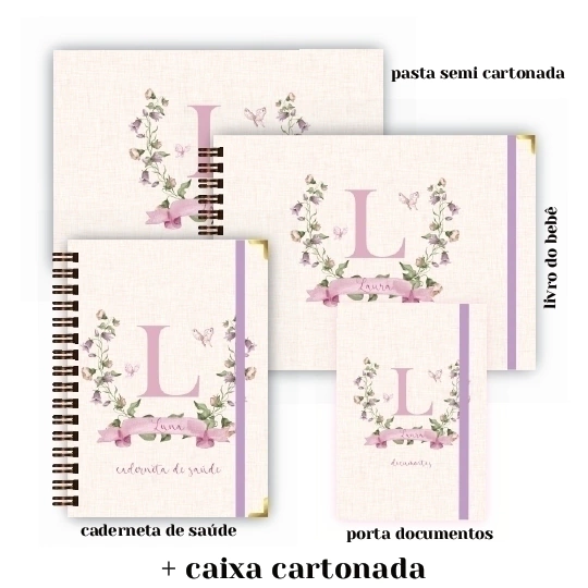Maternidade Completo - Monograma Lilás