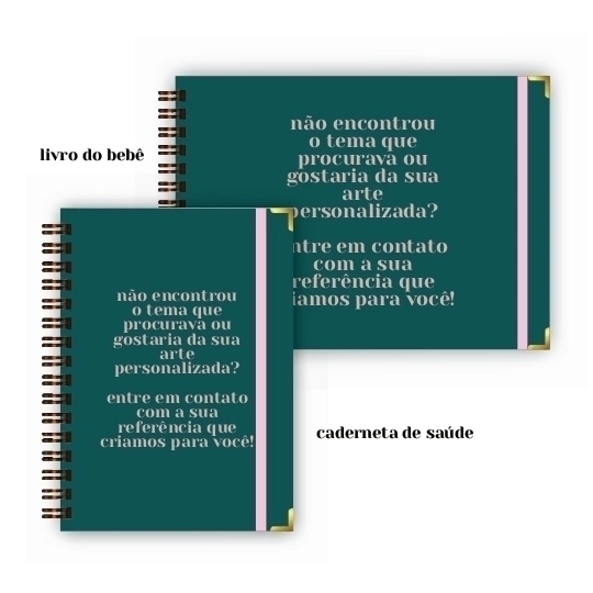 Caderneta + Livro - Capa Personalizada