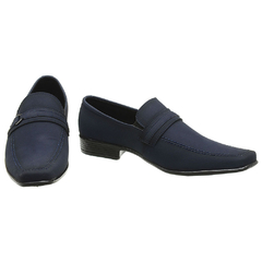 Sapato Masculino Social linha clássica Nobuck 1103 Marinho