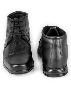 Bota Social Masculina Confort Anti-stress Ortopedico 5061 Couro Preto - comprar online