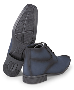 Bota Social Masculina 1090 Nobuck Marinho na internet
