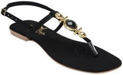 Sandália Rasteira Preto - comprar online