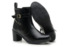 Coturno Curto Com Salto Fechamento Em Ziper 304 - comprar online
