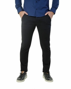 CALÇA ALFAIATARIA SARJA SLIM COM ELASTANO PRETO