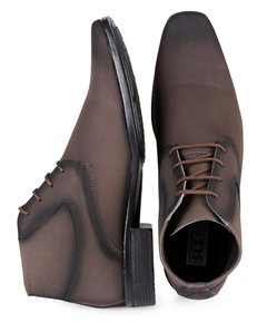 Imagem do Bota Social Masculina 1090 Nobuck Café