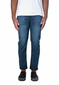 Calça Jeans Slim Megaflex Estonado escuro