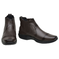 Bota Social Masculina Couro 7020 Café