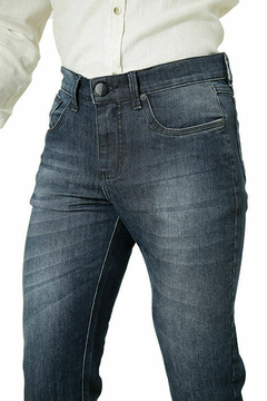 Calça Jeans Slim Megaflex Estonado Preto - Talmidim Roupas e Acessórios
