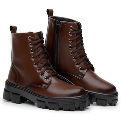 Bota Coturno Feminino Cano Alto